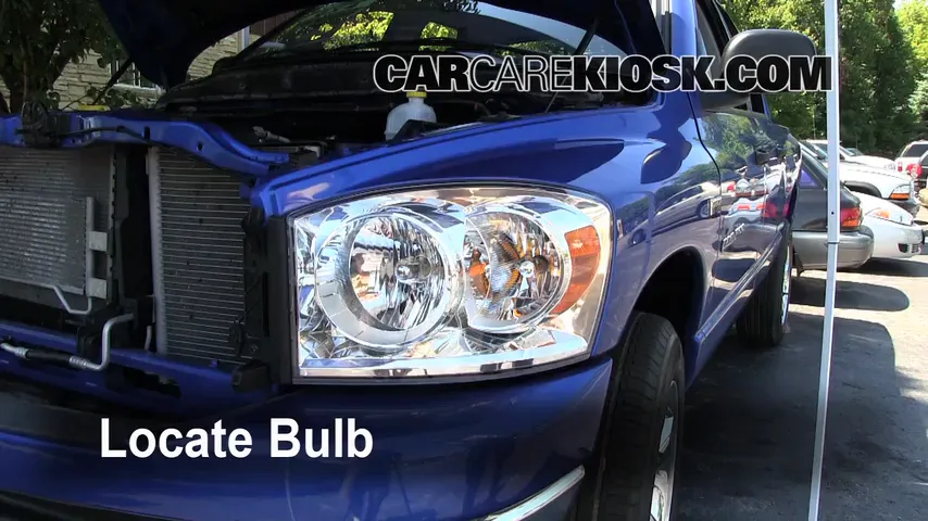 2007 Dodge Ram 1500 Laramie 5.7L V8 Extended Crew Cab Pickup Lights Headlight (replace bulb)